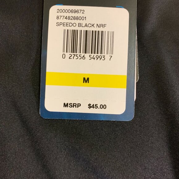 Speedo Mens Black UPF 50+ Long Sleeve Swim Shirt - Picture 3 of 10